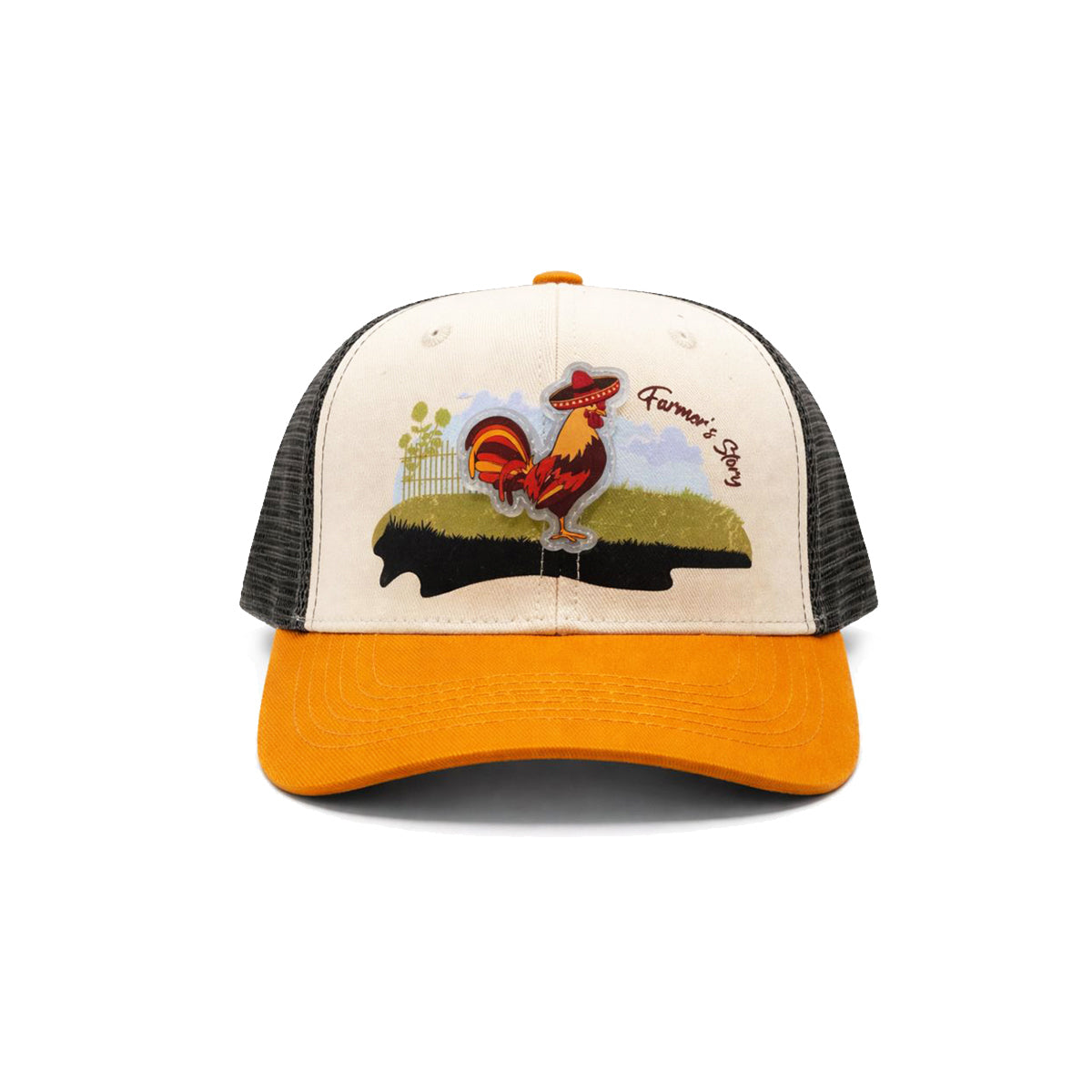 Gorra Knite Farmer Gallo cafe Trucker Agro Ajustable arena