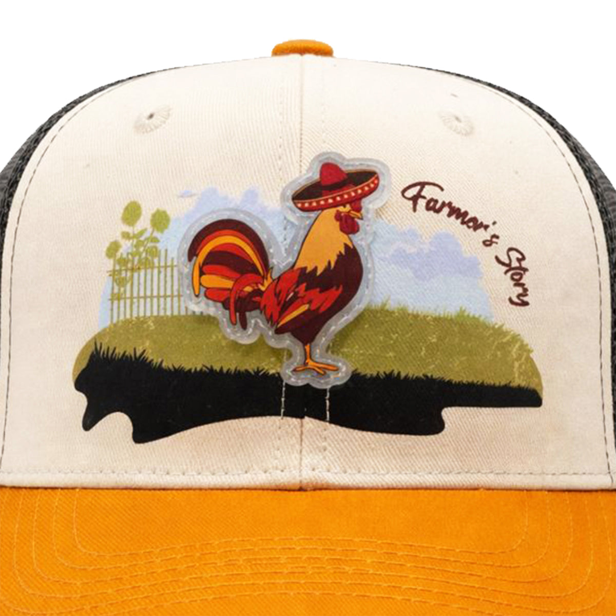 Gorra Knite Farmer Gallo cafe Trucker Agro Ajustable arena