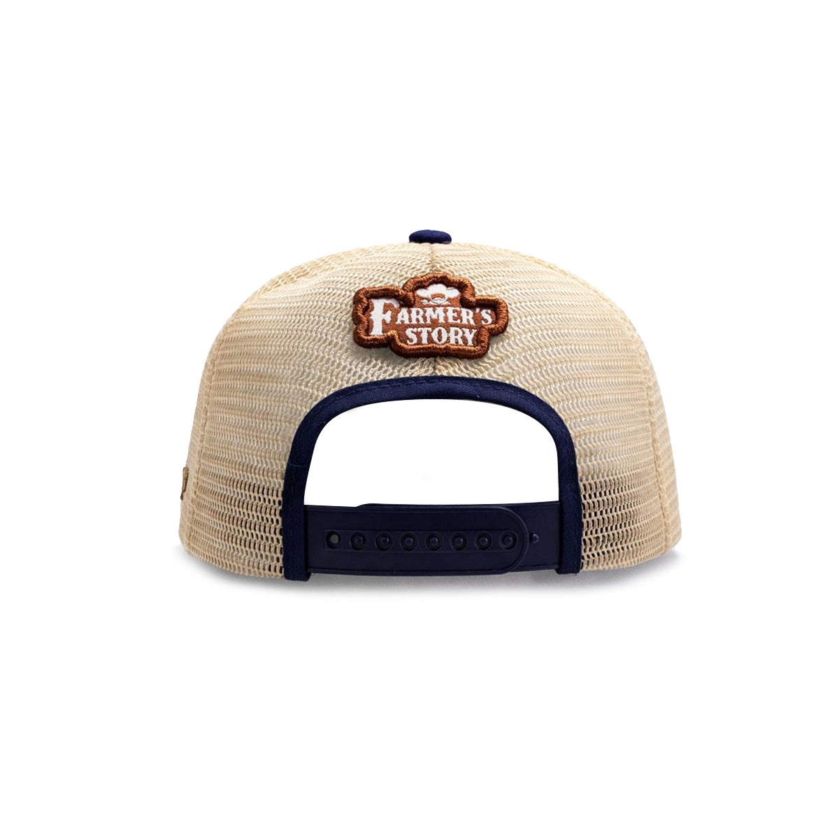 Gorra Trucker Harvest brown Ajustable Knite Estilo Campo azul