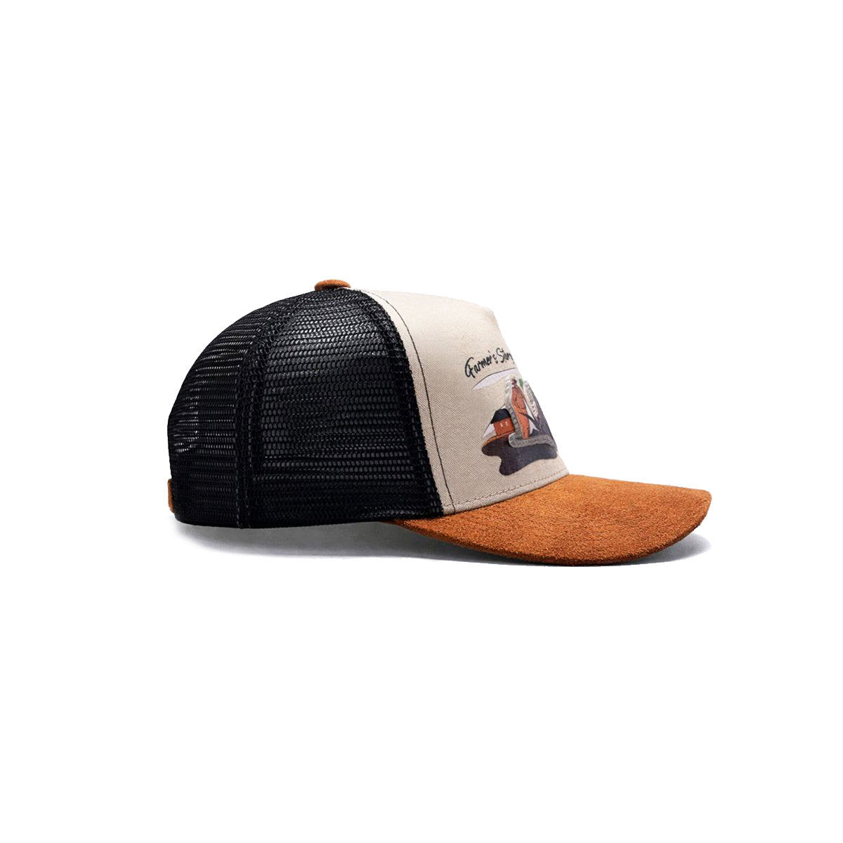 Gorra Trucker Harvest brown Ajustable Knite Estilo Campo beige