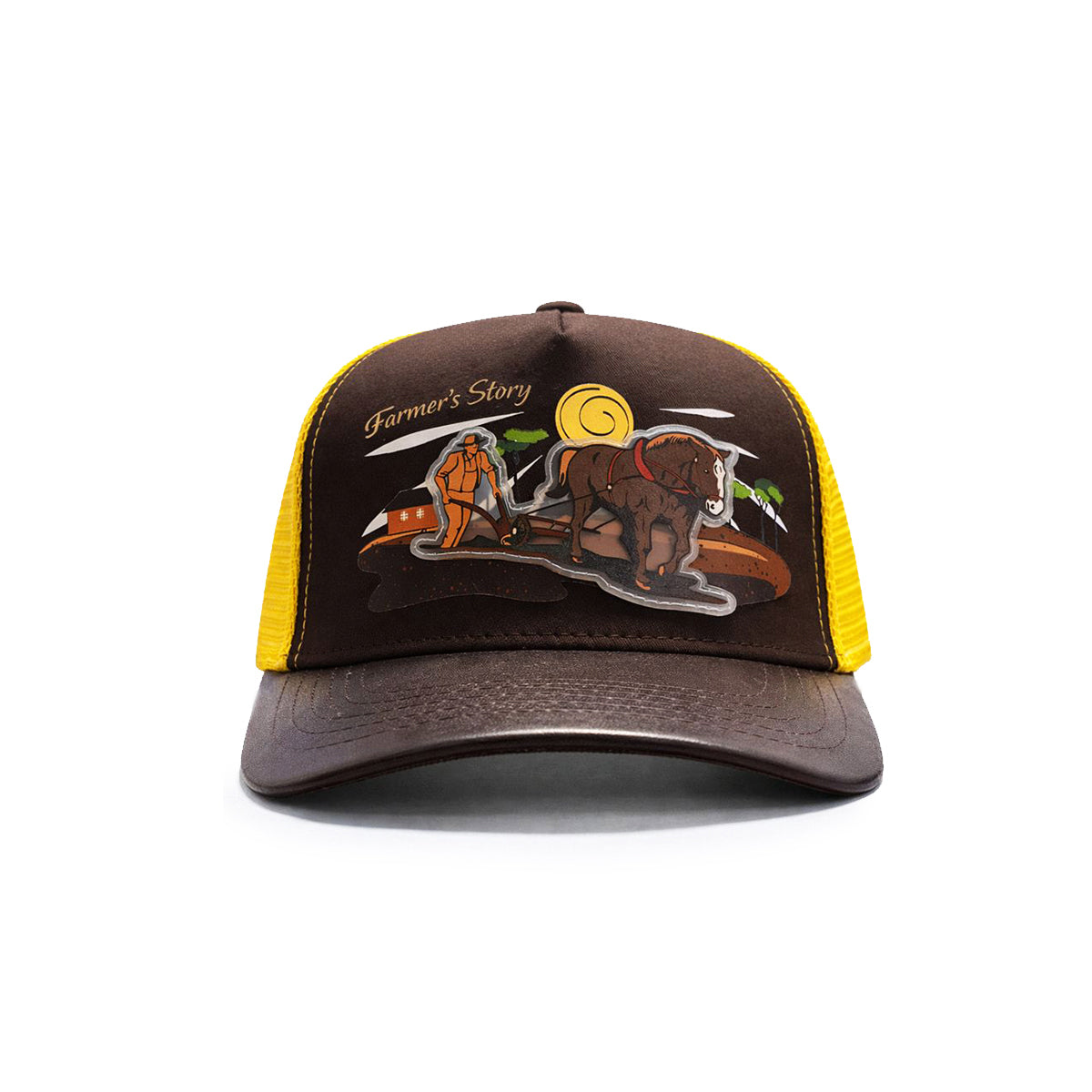 Gorra Trucker Harvest brown Ajustable Knite Estilo Campo cafe
