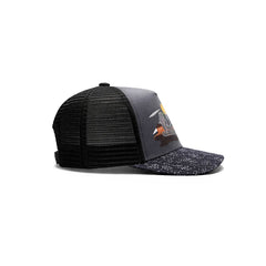 Gorra Trucker Harvest Black Ajustable Estilo Farmer Urbana azul