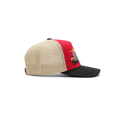 Gorra Trucker Harvest Black Ajustable Estilo Farmer Urbana beige