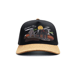 Gorra Trucker Harvest Black Ajustable Estilo Farmer Urbana cafe