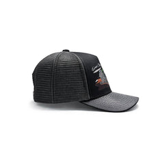 Gorra Trucker Harvest Black Ajustable Estilo Farmer Urbana gris