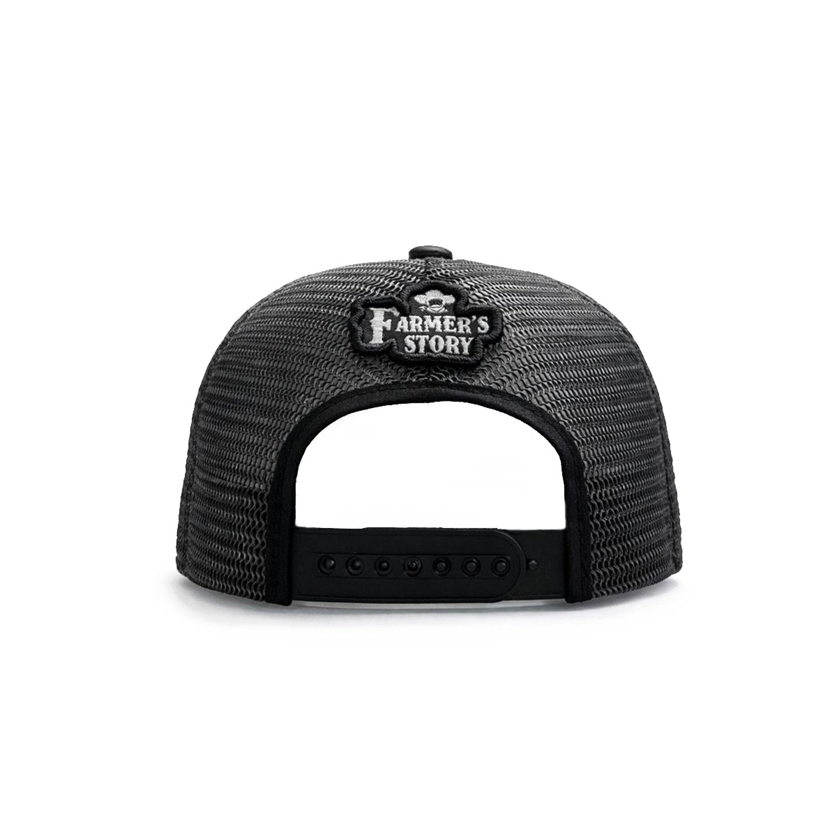 Gorra Trucker Harvest Black Ajustable Estilo Farmer Urbana gris