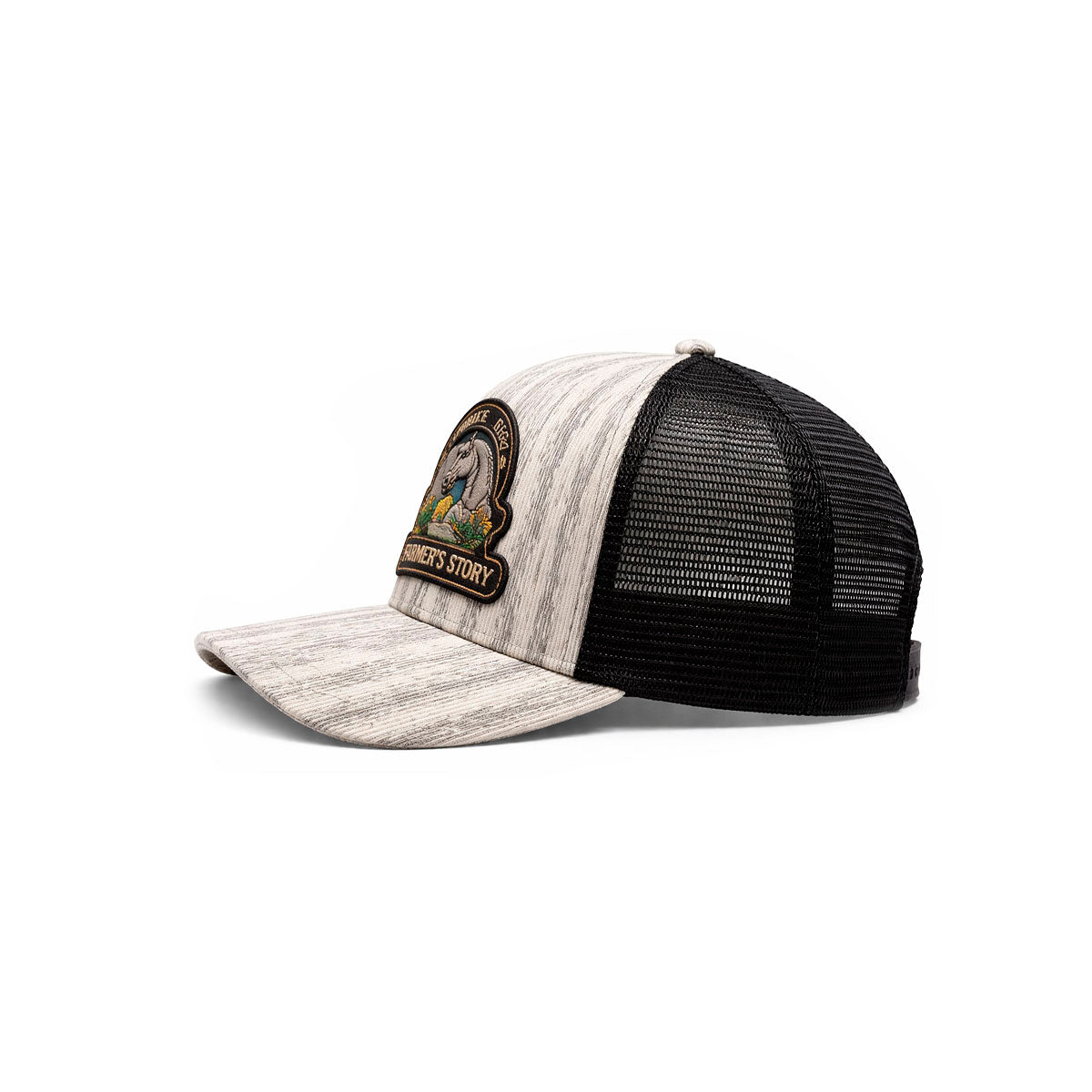 Gorra Knite Farmer Horse Black Trucker Caballo Ajustable beige