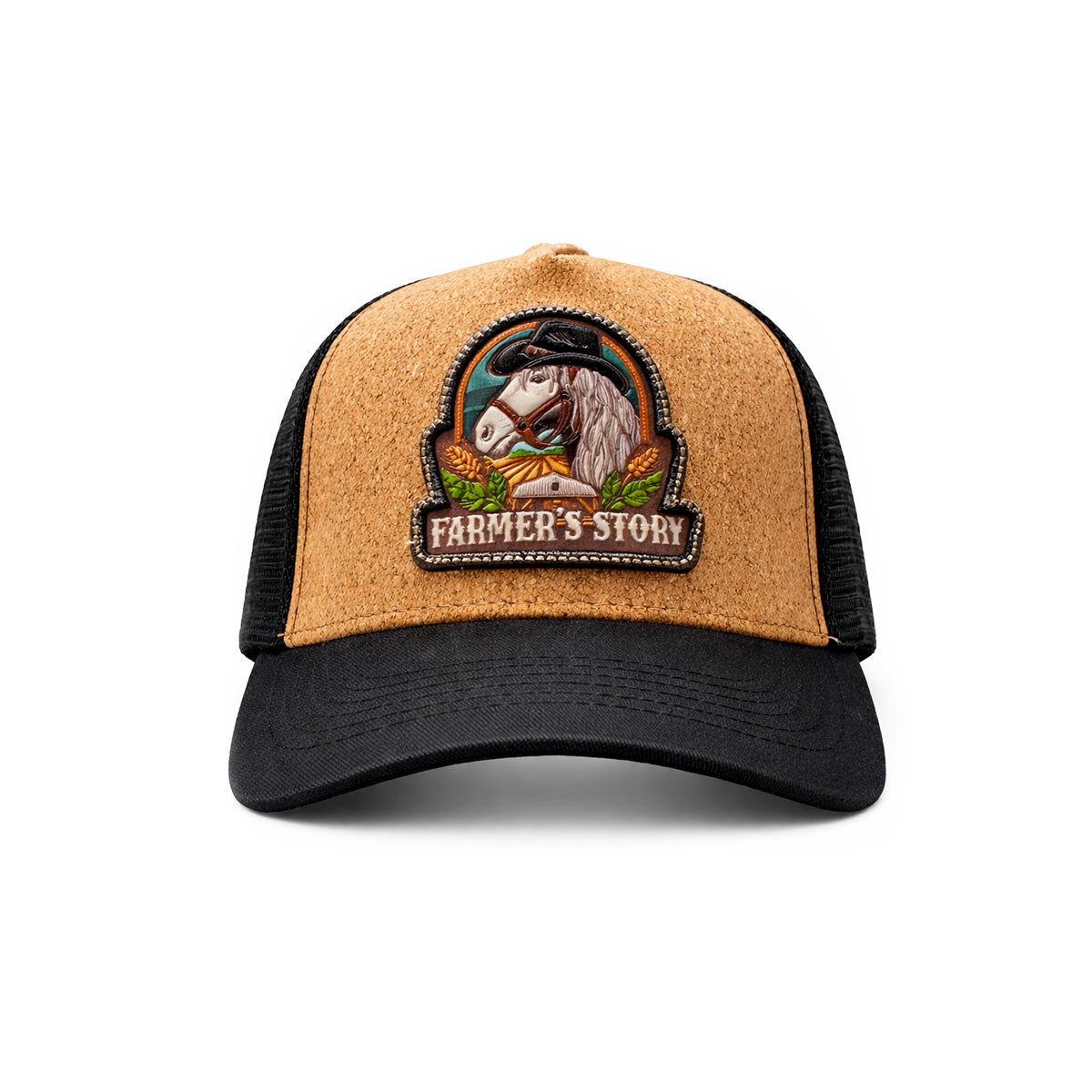 Gorra Trucker Farmer Horse Black