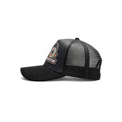 Gorra Knite Farmer Horse Black Trucker Caballo Ajustable negro