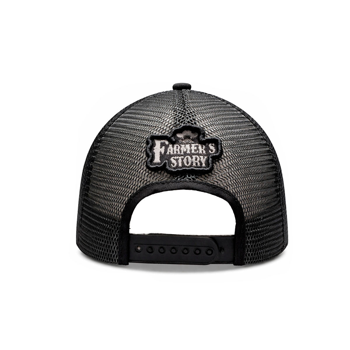 Gorra Knite Farmer Horse Black Trucker Caballo Ajustable negro