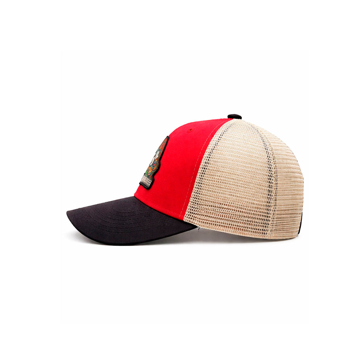 Gorra Knite Farmer Horse Brown Agro Trucker Caballo Rancho rojo