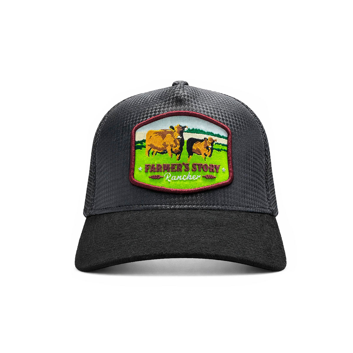 Gorra Knite Farmer red Trucker Ajustable Hombre rancher Cap negro