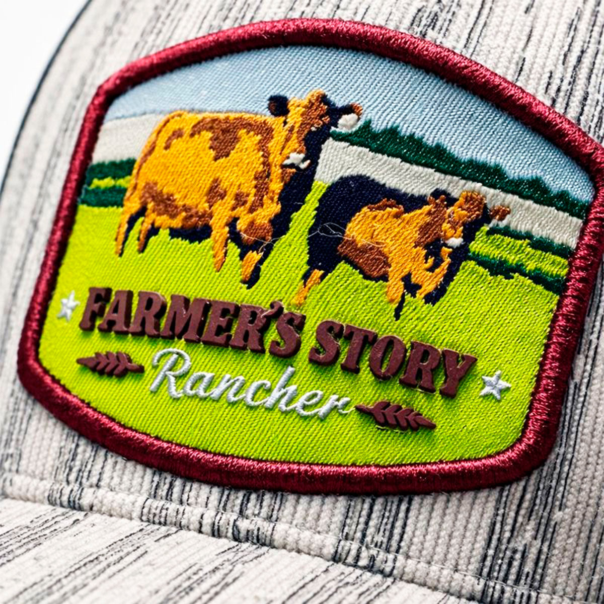 Gorra Knite Farmer red Trucker Ajustable Hombre rancher Cap beige