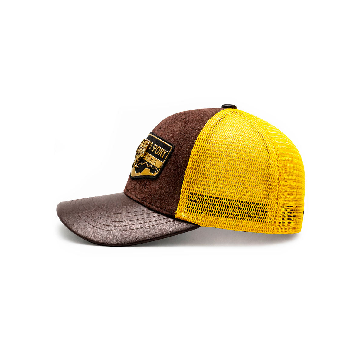 Gorra Knite Farmer Rooster Gold Trucker Gallo Oro Ajustable amarillo