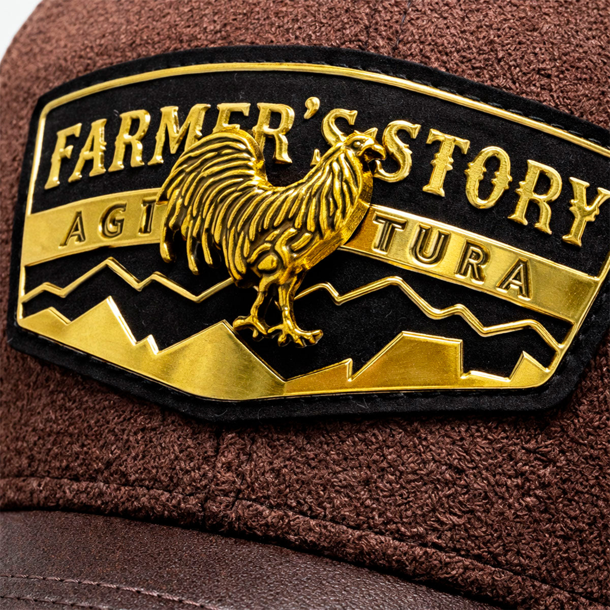 Gorra Knite Farmer Rooster Gold Trucker Gallo Oro Ajustable amarillo