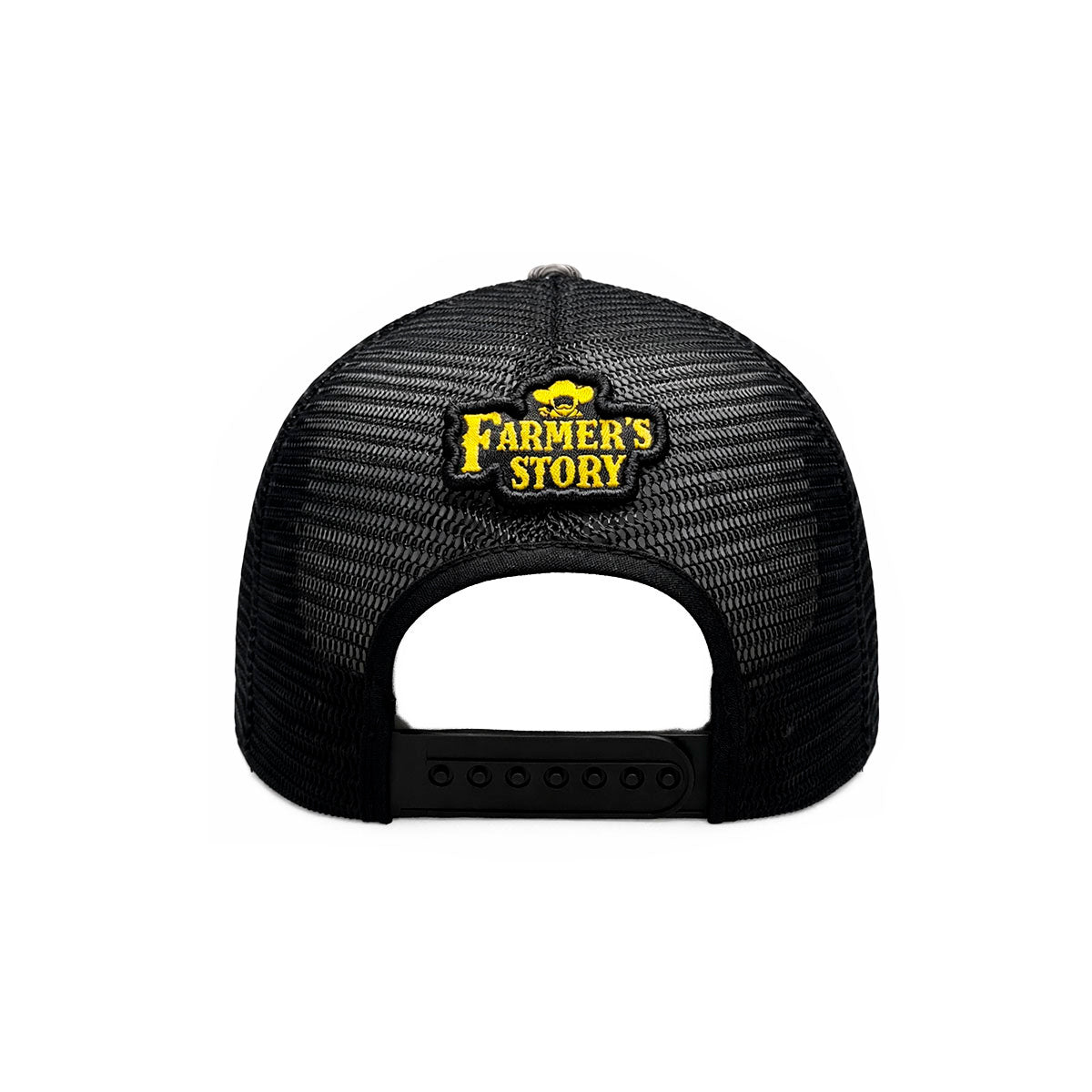 Gorra Knite Farmer Rooster Gold Trucker Gallo Oro Ajustable blanco