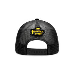 Gorra Knite Farmer Rooster Gold Trucker Gallo Oro Ajustable gris oscuro