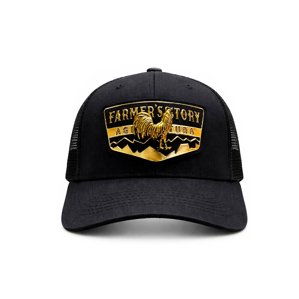 Gorra Trucker Farmer Rooster Gold