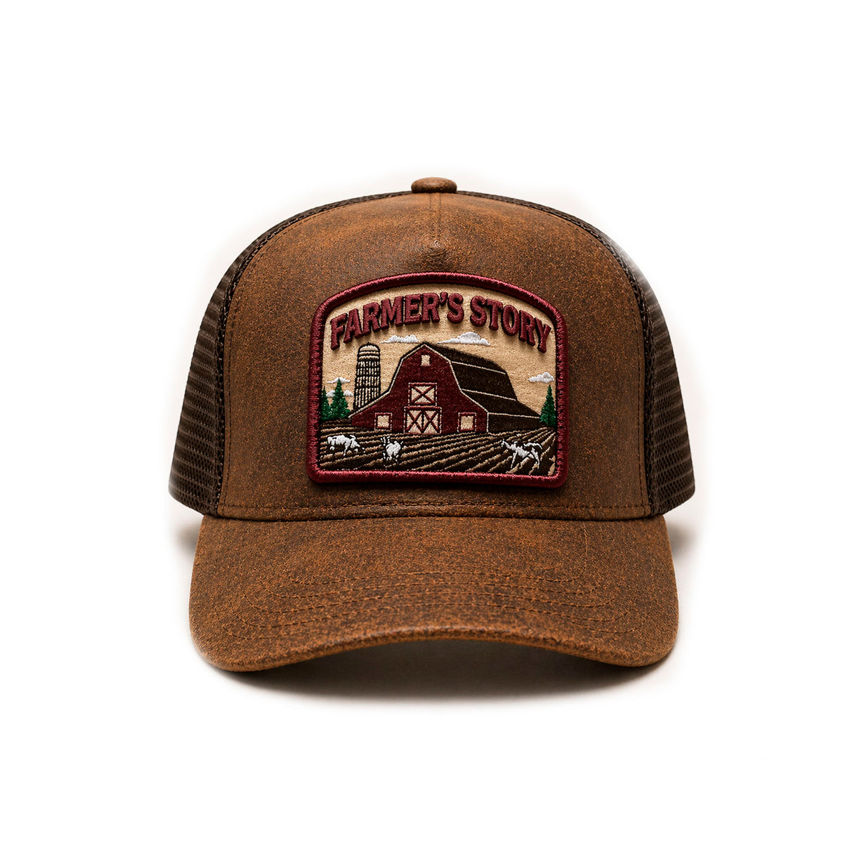 Gorra Trucker Farmer's Story Marrón Vintage