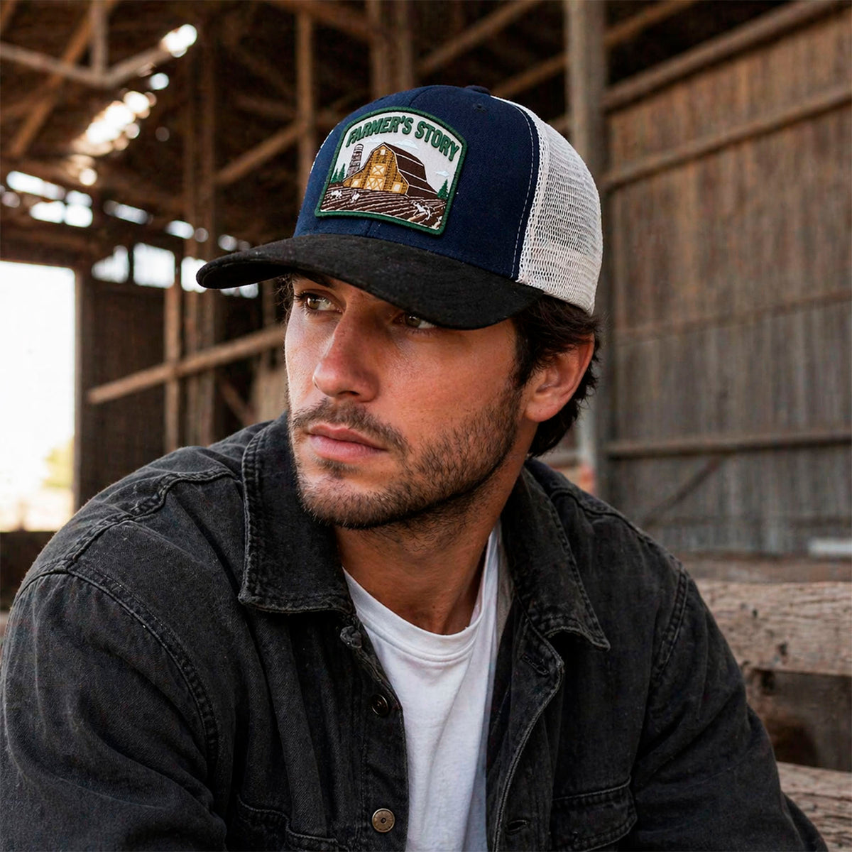 Gorra Trucker Farmer Rustic Barn