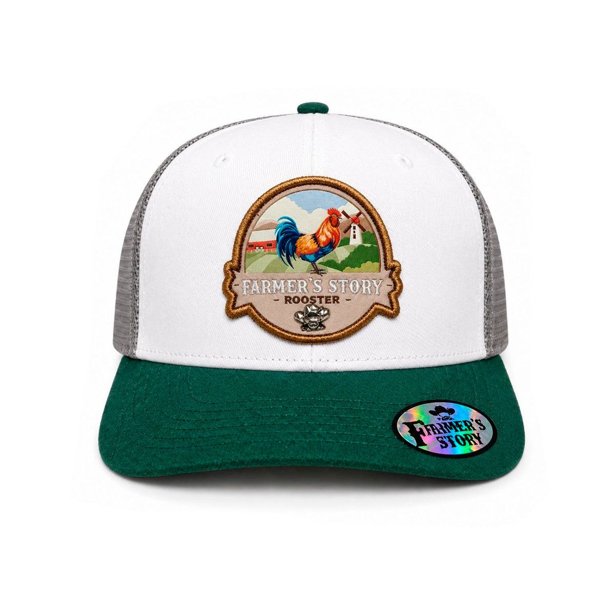 Gorra Trucker Farmer Story Rooster Dorada