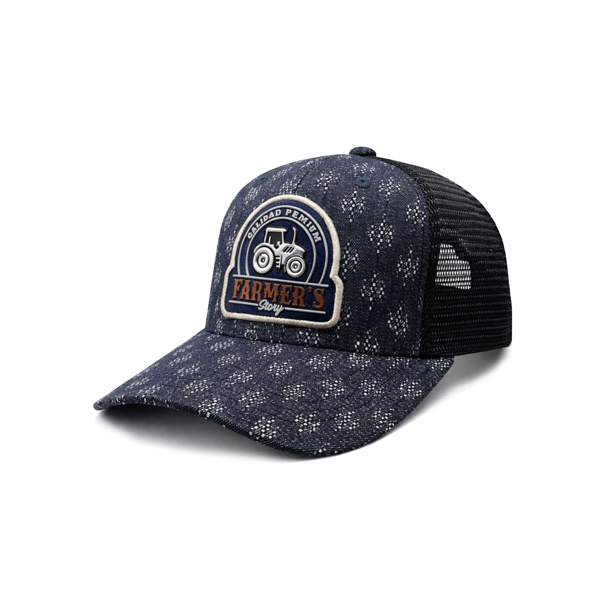 Gorra Trucker Knite Farmer Tractor Azul