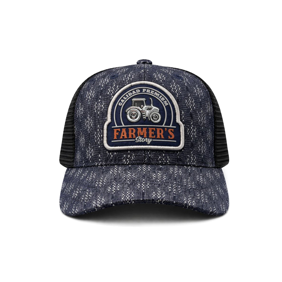 Gorra Trucker Knite Farmer Tractor Azul