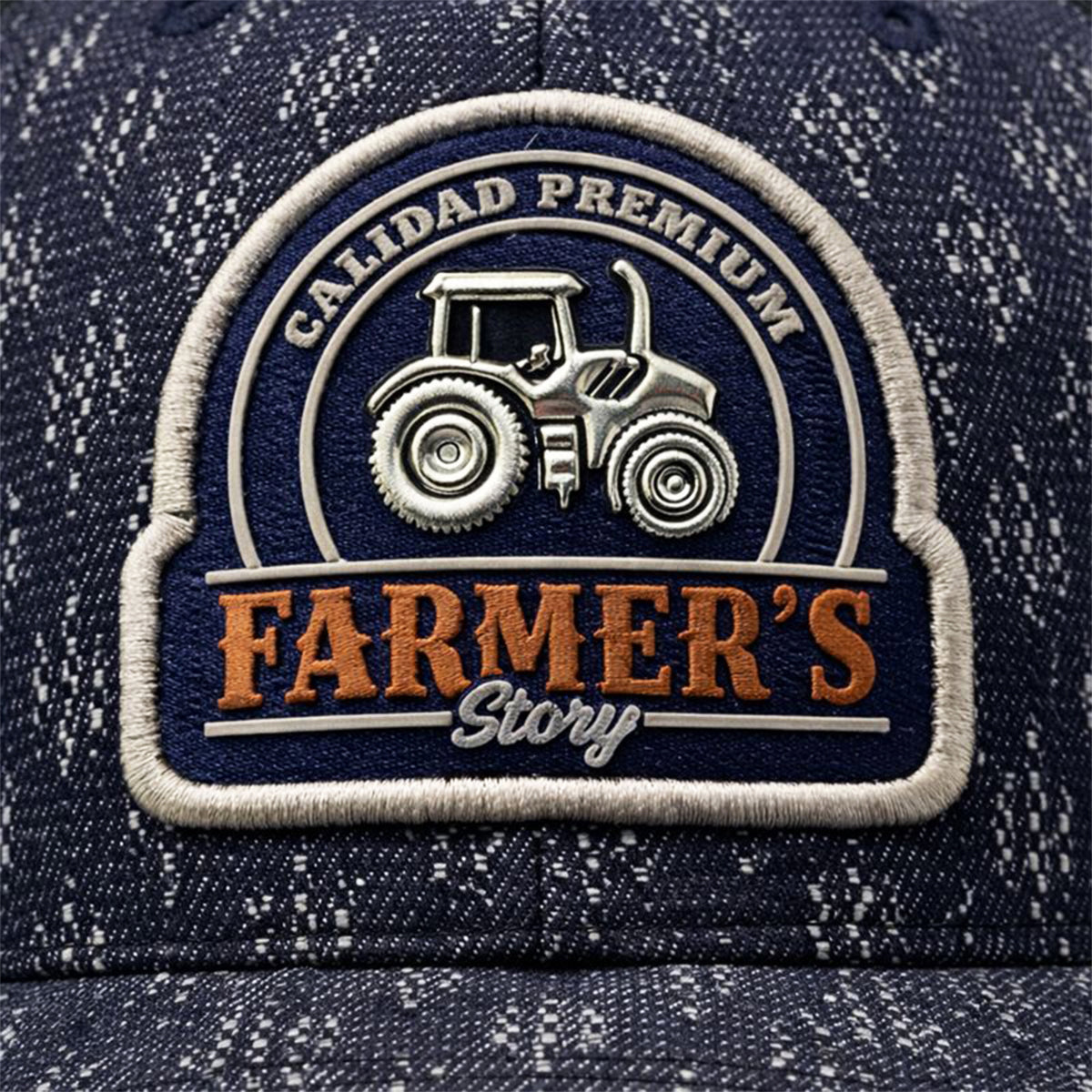 Gorra Trucker Knite Farmer Tractor Azul