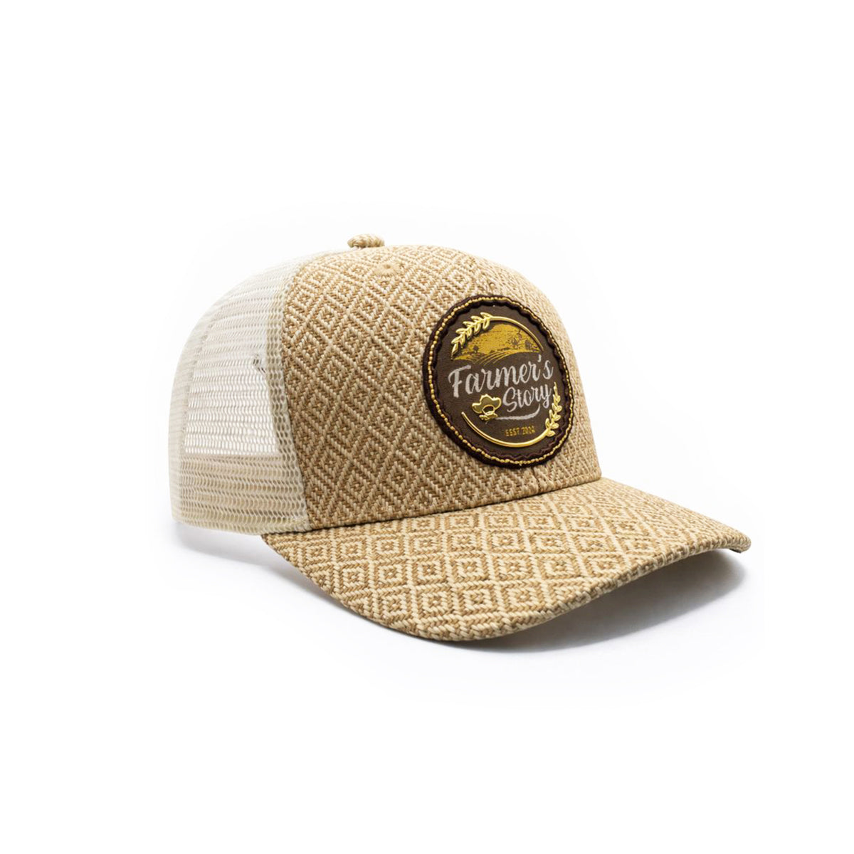 Gorra Knite Farmer Wheat Cafe Trucker Ajustable Cap beige