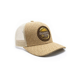 Gorra Knite Farmer Wheat Cafe Trucker Ajustable Cap beige