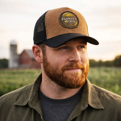 Gorra Knite Farmer Wheat Cafe Trucker Ajustable Cap negro