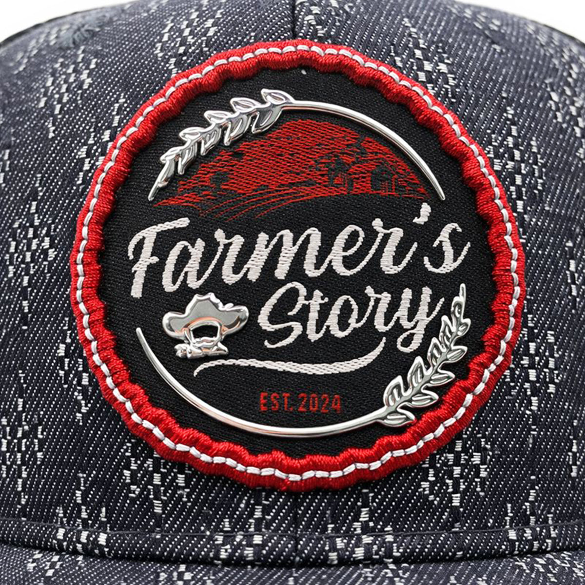 Gorra Trucker Knite Farmer Wheat Negro