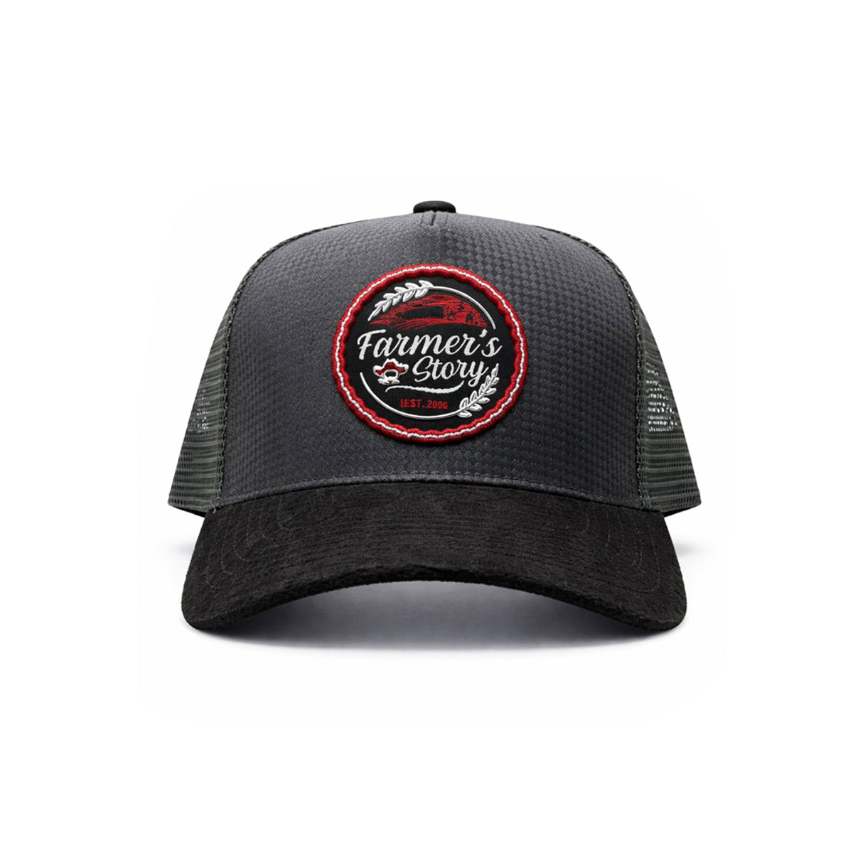 Gorra Knite Farmer Wheat Negro Trucker Ajustable Cap gris