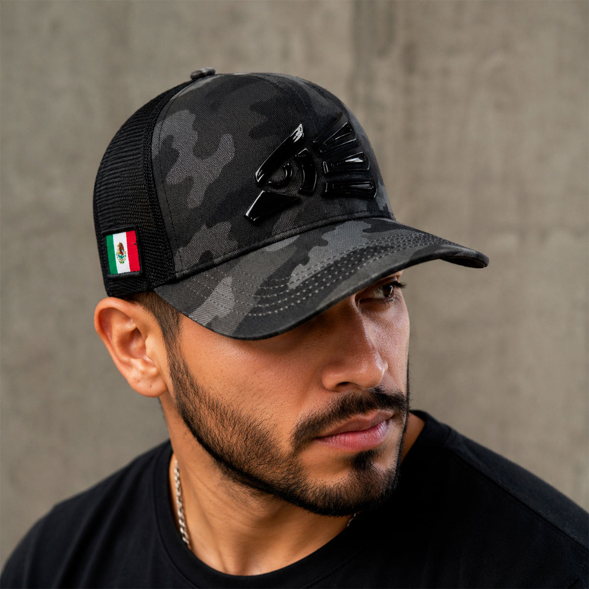 Gorra Knite Fuerza Armada Camo Black