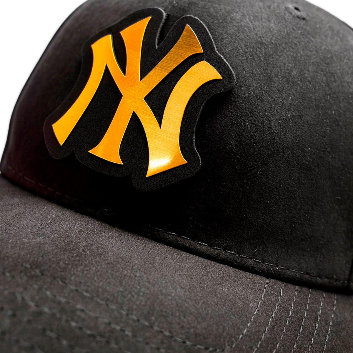 Gorra de Gamuza New York para Hombre Ajustable Negra-Unitalla
