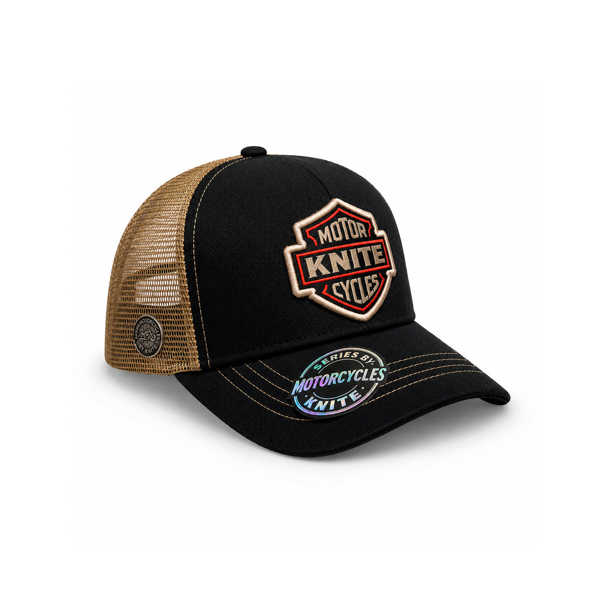 Gorra Knite Milwaukee Beige Trucker Moto Hombre
