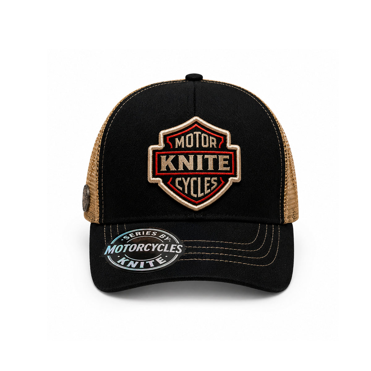 Gorra Knite Milwaukee Beige Trucker Moto Hombre