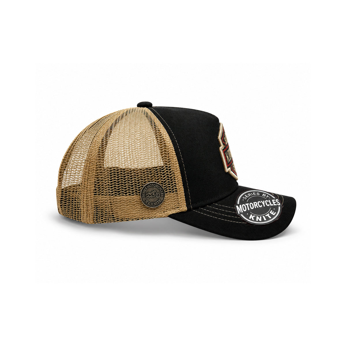Gorra Knite Milwaukee Beige Trucker Moto Hombre