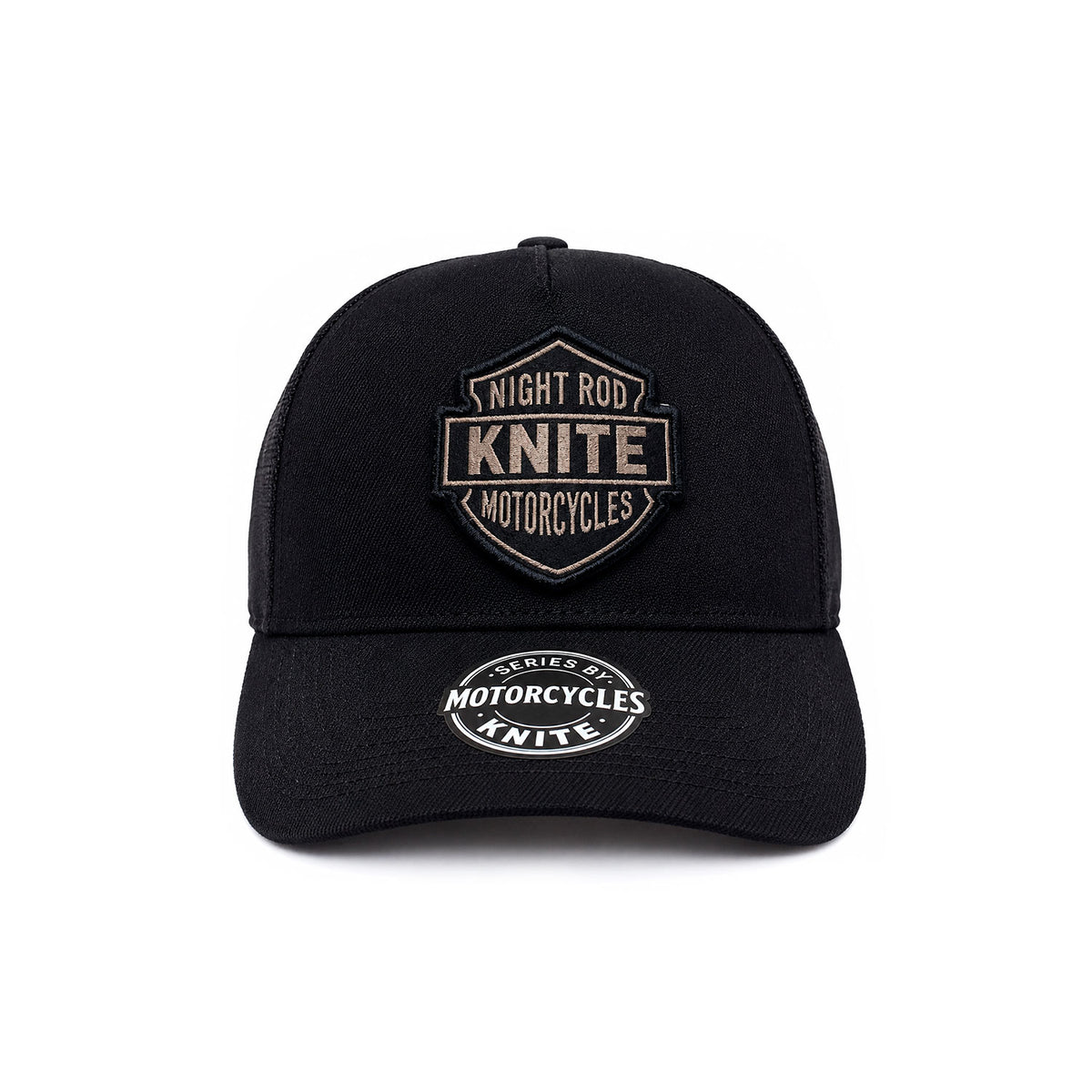 Gorra Knite Night Rod Two Trucker Motociclista Negra