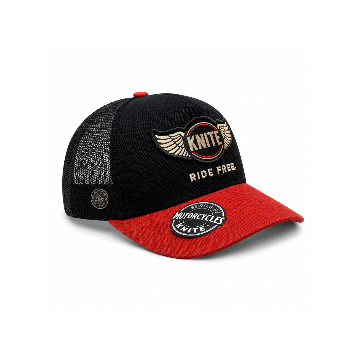 Gorra Knite Moto Lux Hombre Trucker Road Glide Biker Negra
