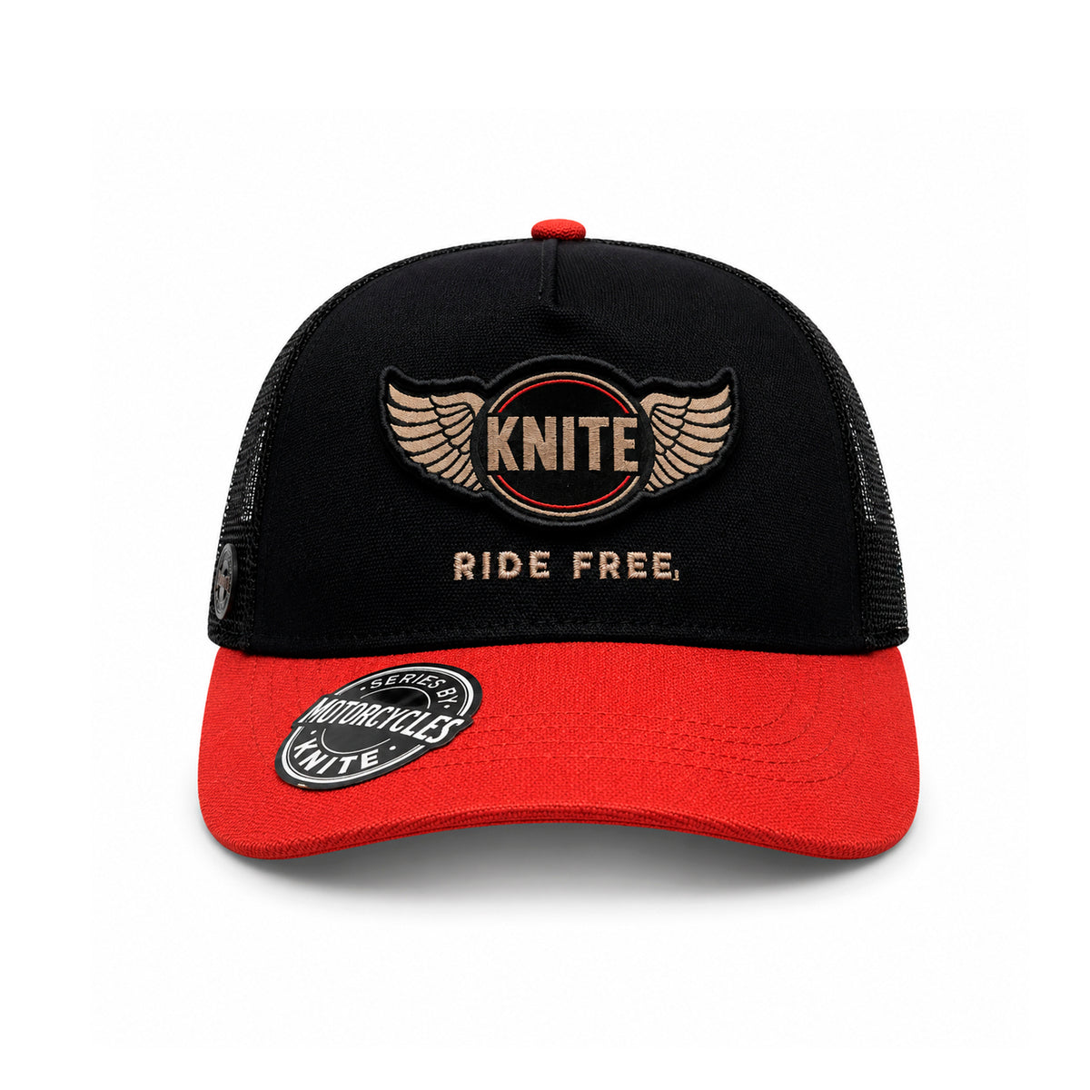 Gorra Knite Moto Lux Hombre Trucker Road Glide Biker Negra