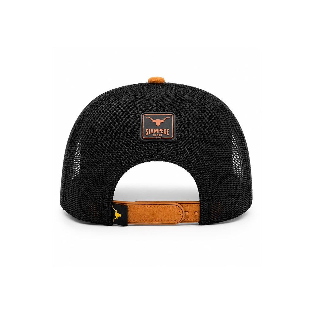 Gorra Trucker Caballero Bull Horns Bordada Livestock gris