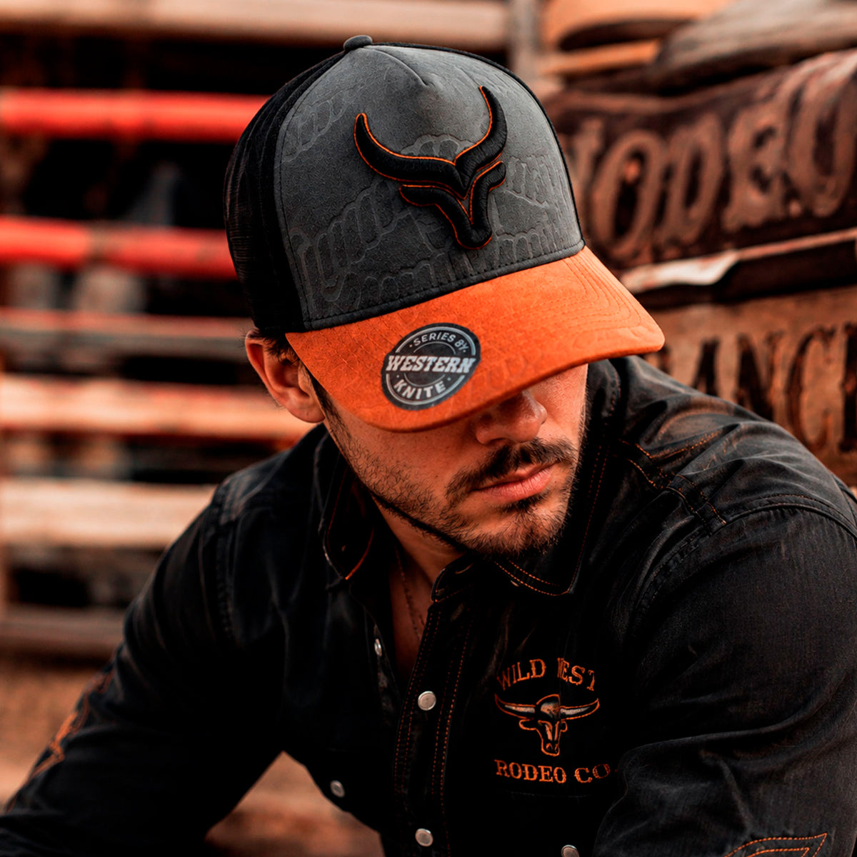 Gorra Rodeo Legend Knite Bull Hombre Trucker Vaquera Malla