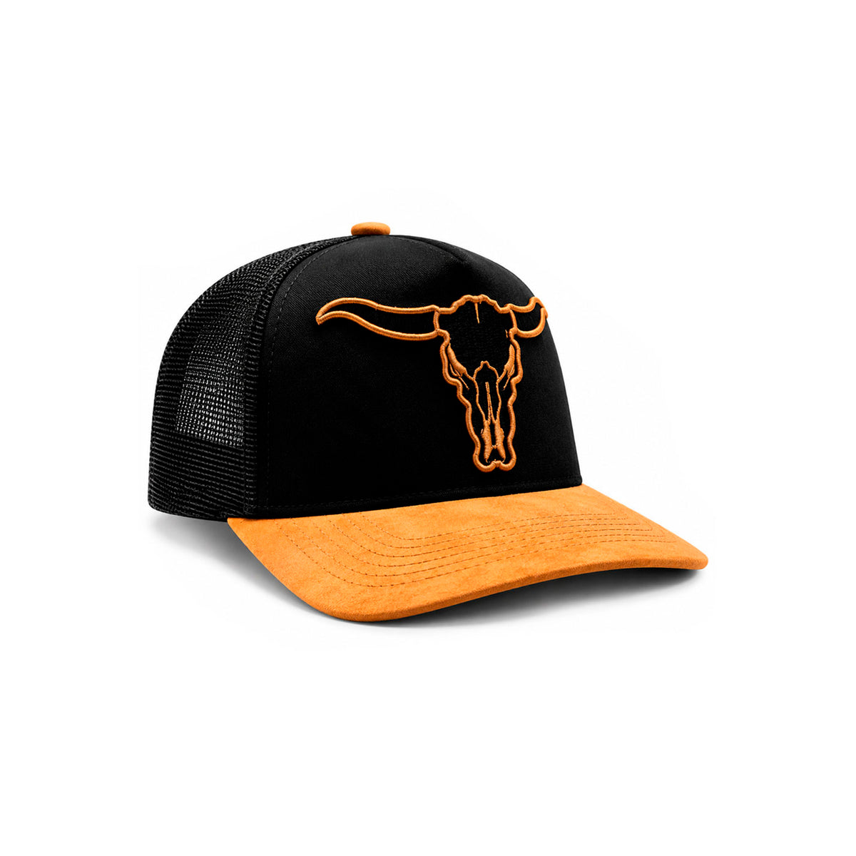 Gorra Trucker Livestock Golden Trail Two Mostaza Ajustable