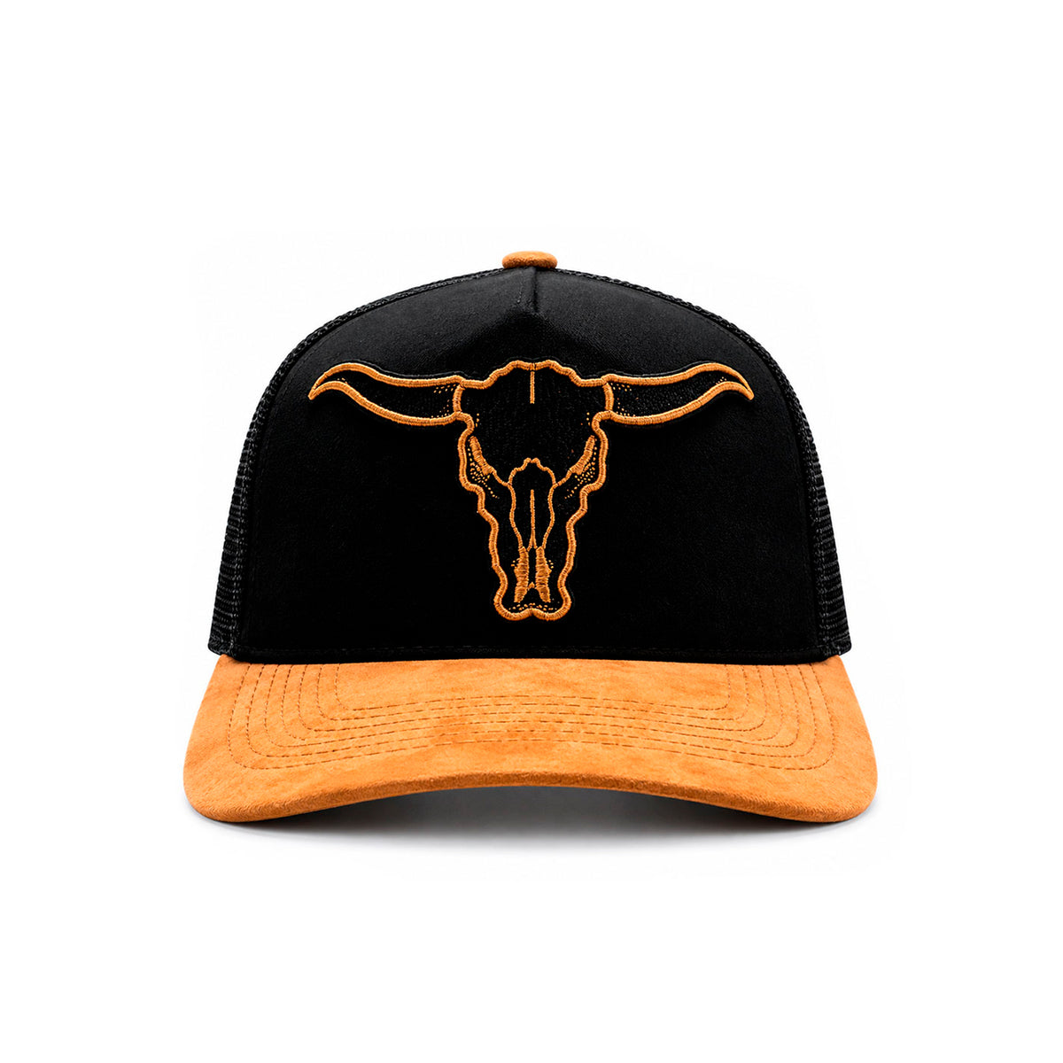 Gorra Trucker Livestock Golden Trail Two Mostaza Ajustable