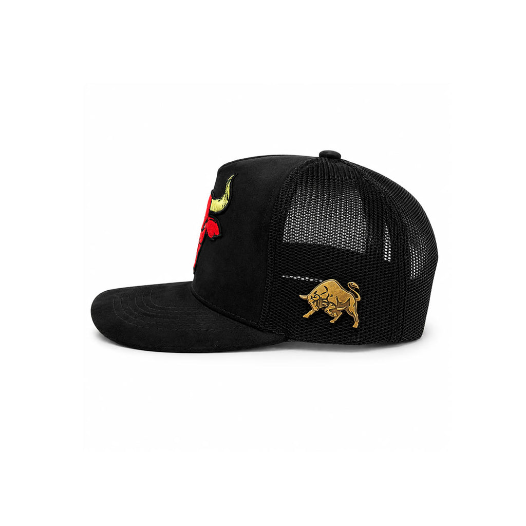 Gorra Trucker Negra Hombre Livestock Mad Bull Original negro