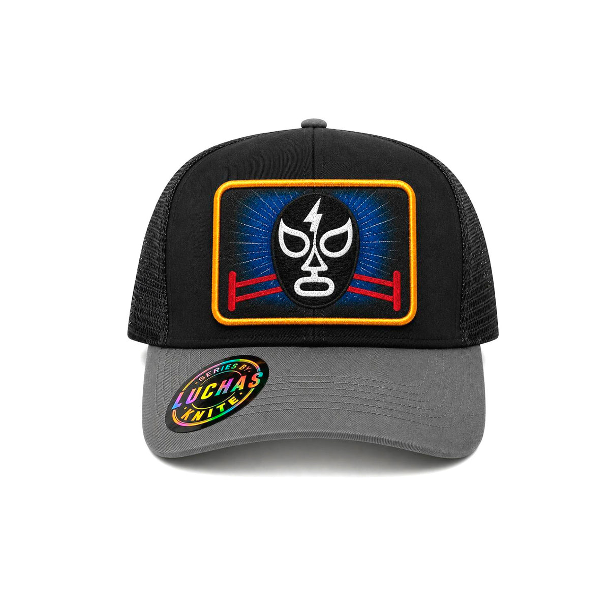 Gorra Trucker Lucha Libre Rayo Máscara Bordada