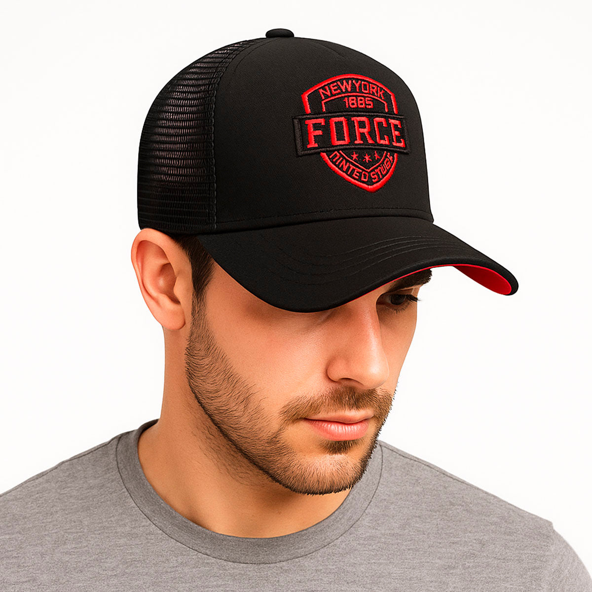 Gorra Trucker Bordado 3D Ajustable Knite Force New York-Unitalla