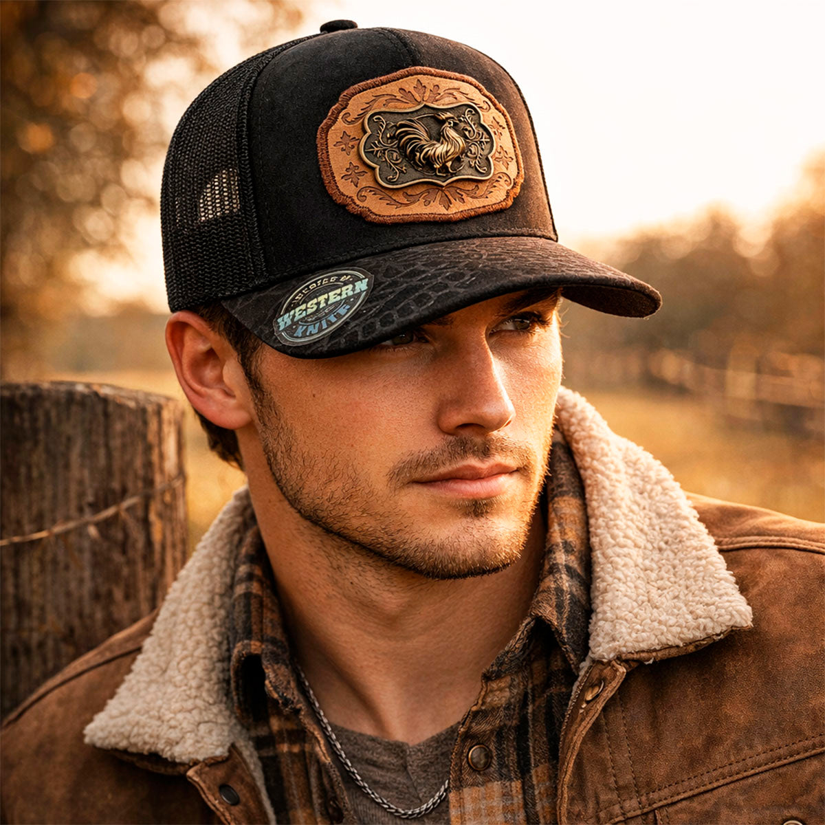 Gorra Trucker Vaquera Original Gallo Midnight Rooster Knite