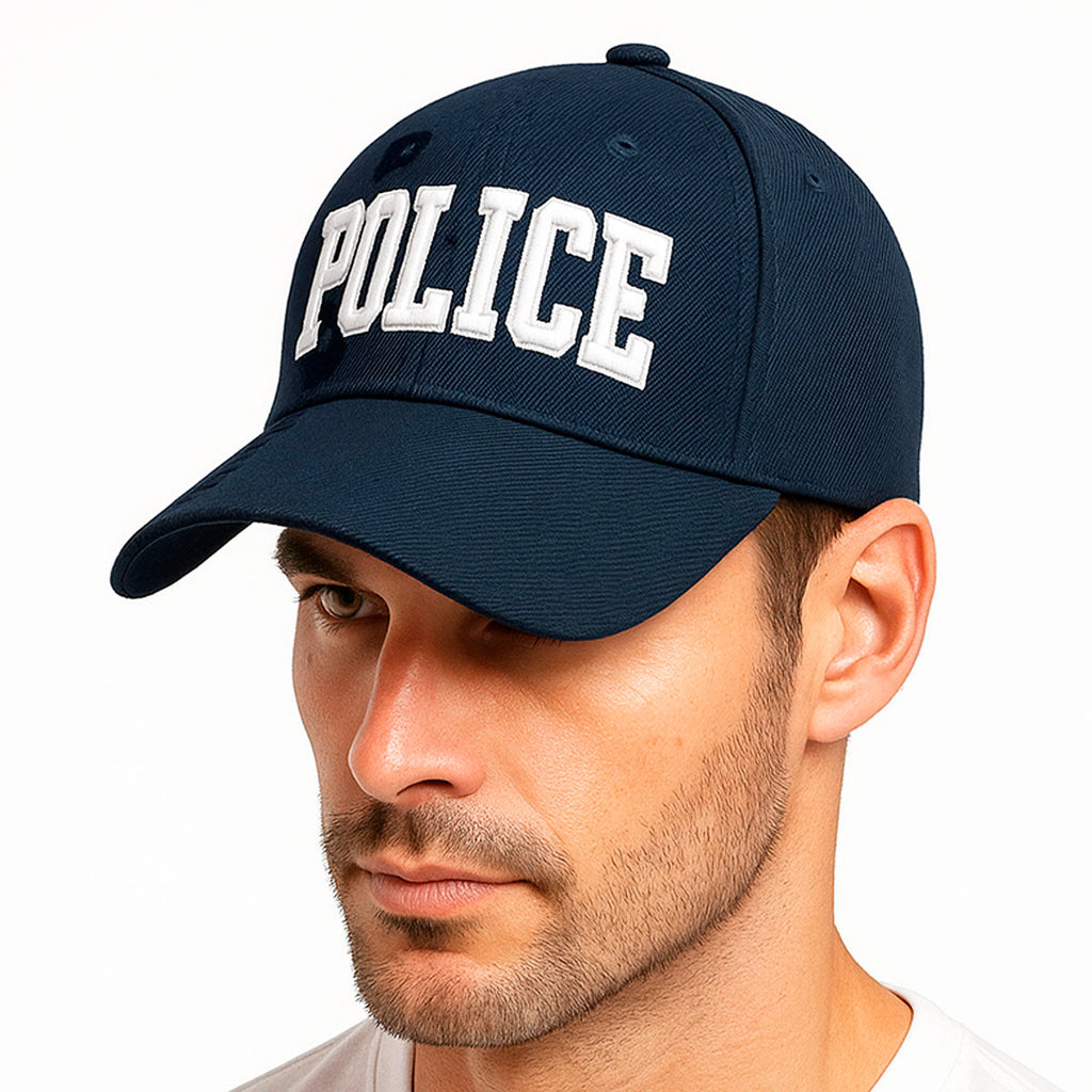 Gorra trucker Police para con bordado 3D Knite hombre-Unitalla